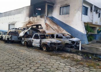 Incêndio em veículos no pátio da Polícia Civil, em Montanha, foi encomendado