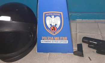 PM apreende simulacro de arma de fogo e motocicleta com chassi adulterado em Montanha