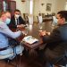 Governador Renato Casagrande recebe presidente do Senado, Davi Alcolumbre