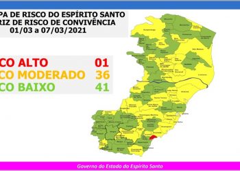 GOVERNO DO ESPÍRITO SANTO DIVULGA 46º MAPA DE RICO COVID-19