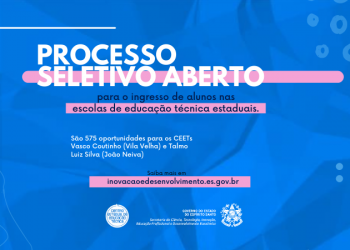 Governo do Estado abre inscrições para processo seletivo das escolas técnicas estaduais
