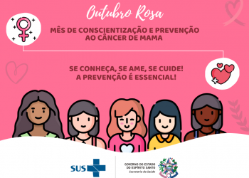 Campanha Outubro Rosa alerta sobre a importância da prevenção ao câncer e mama alerta sobre a importância da prevenção ao câncer e mama.