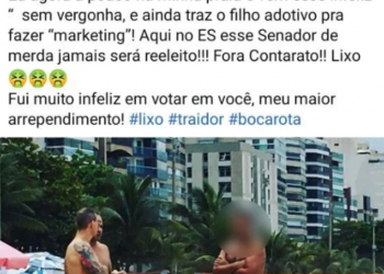 Homem que postou ataque a Fabiano Contarato e expôs filho do senador diz estar arrependido