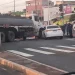 Acidente entre carro e caminhão carregado com gasolina deixa um ferido