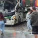 Acidente entre ônibus e caminhão deixa dois feridos na BR-262, em Domingos Martins, ES