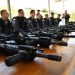 POLICIAIS DE FORÇA TÁTICA DO 7º BATALHÃO PASSAM POR TREINAMENTO DE TIRO COM FUZIL E PISTOLA.