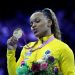 Ginasta Rebeca Andrade é bicampeã mundial do salto na Bélgica