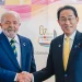 Lula e premiê japonês conversam sobre acordo com Mercosul