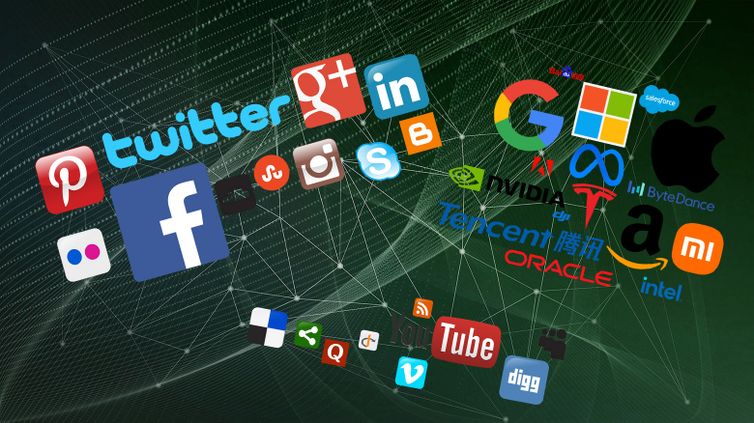 Logomarcas de plataformas digitais e big techs Pixabay/Wikimedia