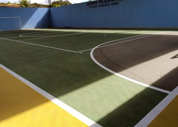 Nova Venécia entrega quadra poliesportiva revitalizada na comunidade São Luiz Rei