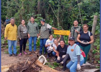 Voluntários participam de ação de limpeza no Parque Estadual de Itaúnas