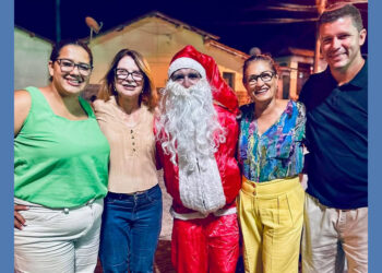 Papai Noel encanta crianças de São Sebastião do Norte com festa natalina promovida pela Prefeitura de Montanha