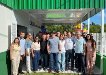 Iracy Baltar recebe Casagrande para inauguração de CMEI e anúncio de R$ 18,9 milhões em investimentos