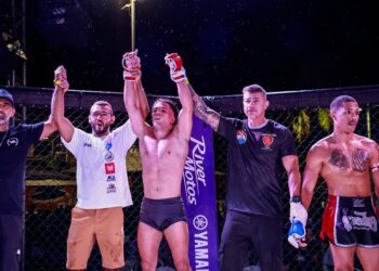 Contemplado pelo Bolsa Atleta, lutador conquista cinturão em estreia no MMA profissional no Oliveira Fight