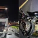 Colisão frontal entre moto e caminhão mata duas pessoas na BR-101, em Linhares
