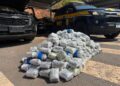 PRF apreende 159 kg de haxixe na BR-101, em Serra