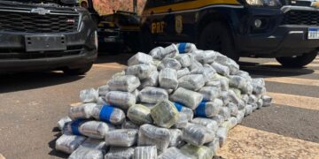 PRF apreende 159 kg de haxixe na BR-101, em Serra