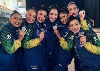 Com Sofia Madeira, Brasil conquista prata na Copa do Mundo de ginástica rítmica