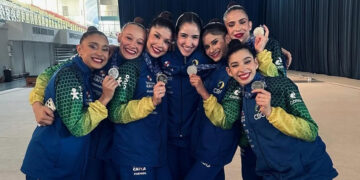 Com Sofia Madeira, Brasil conquista prata na Copa do Mundo de ginástica rítmica