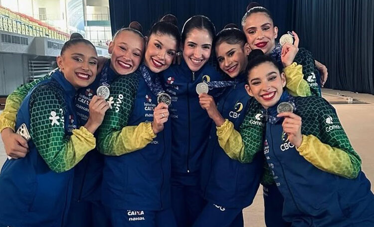 Com Sofia Madeira, Brasil conquista prata na Copa do Mundo de ginástica rítmica