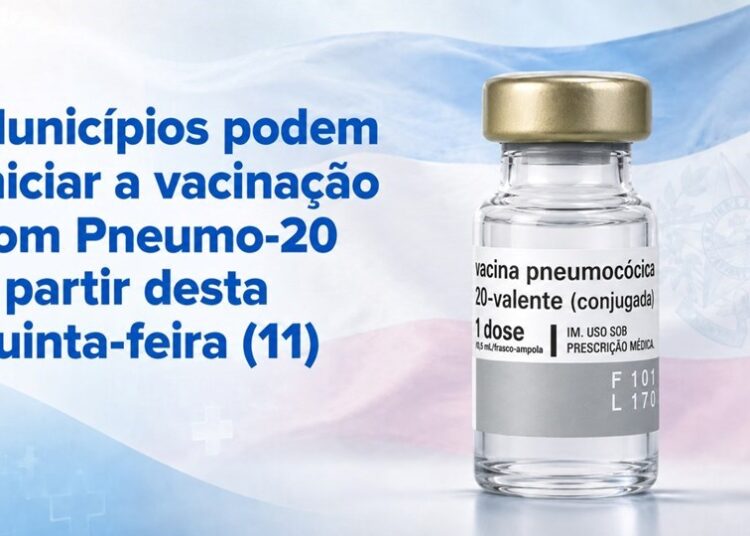 Municípios podem iniciar a vacinação com Pneumo-20 a partir desta quinta-feira (11)